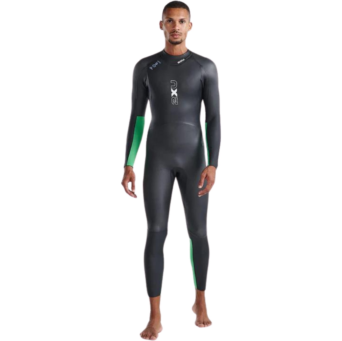 2026 2XU Hommes Propel Natation En Eau Libre Combinaison De Plongée MW7144c - Black / Vert Vif